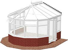 5 Facet Victorian Conservatory Diagram