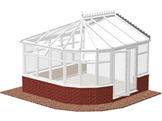 Multi Bay Edwardian Conservatory Diagram