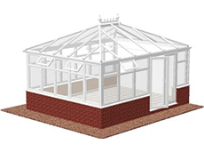 Reverse Drop Georgian Conservatory Diagram