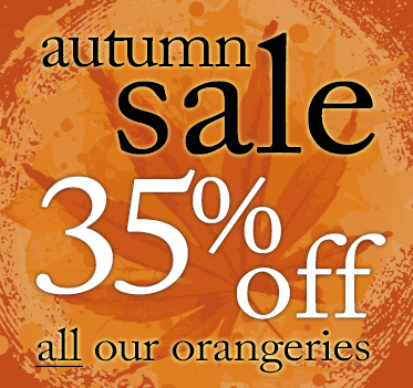 Special Autumn deals on orangeries
