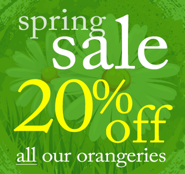 Special Spring deals on orangeries